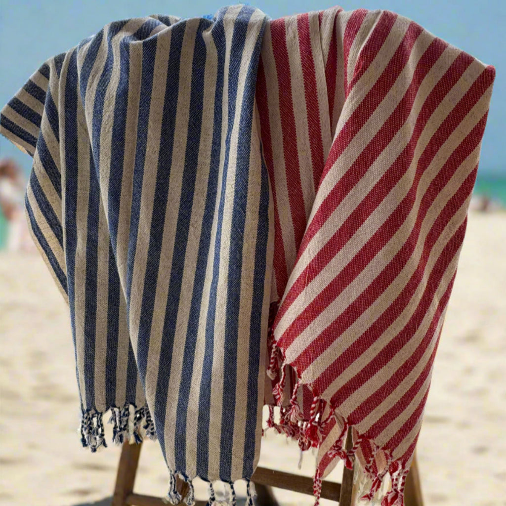 Turkish towel with stripes