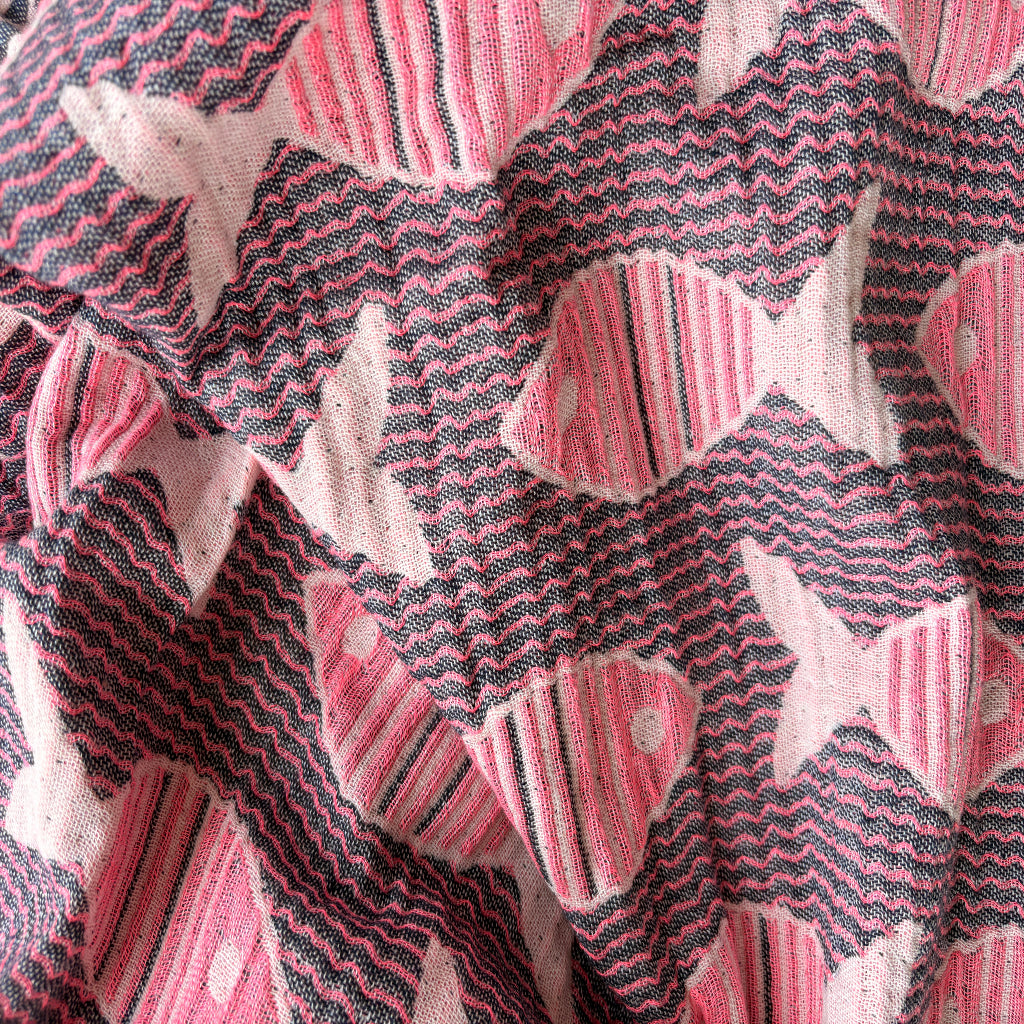 Turkish towel with fish design