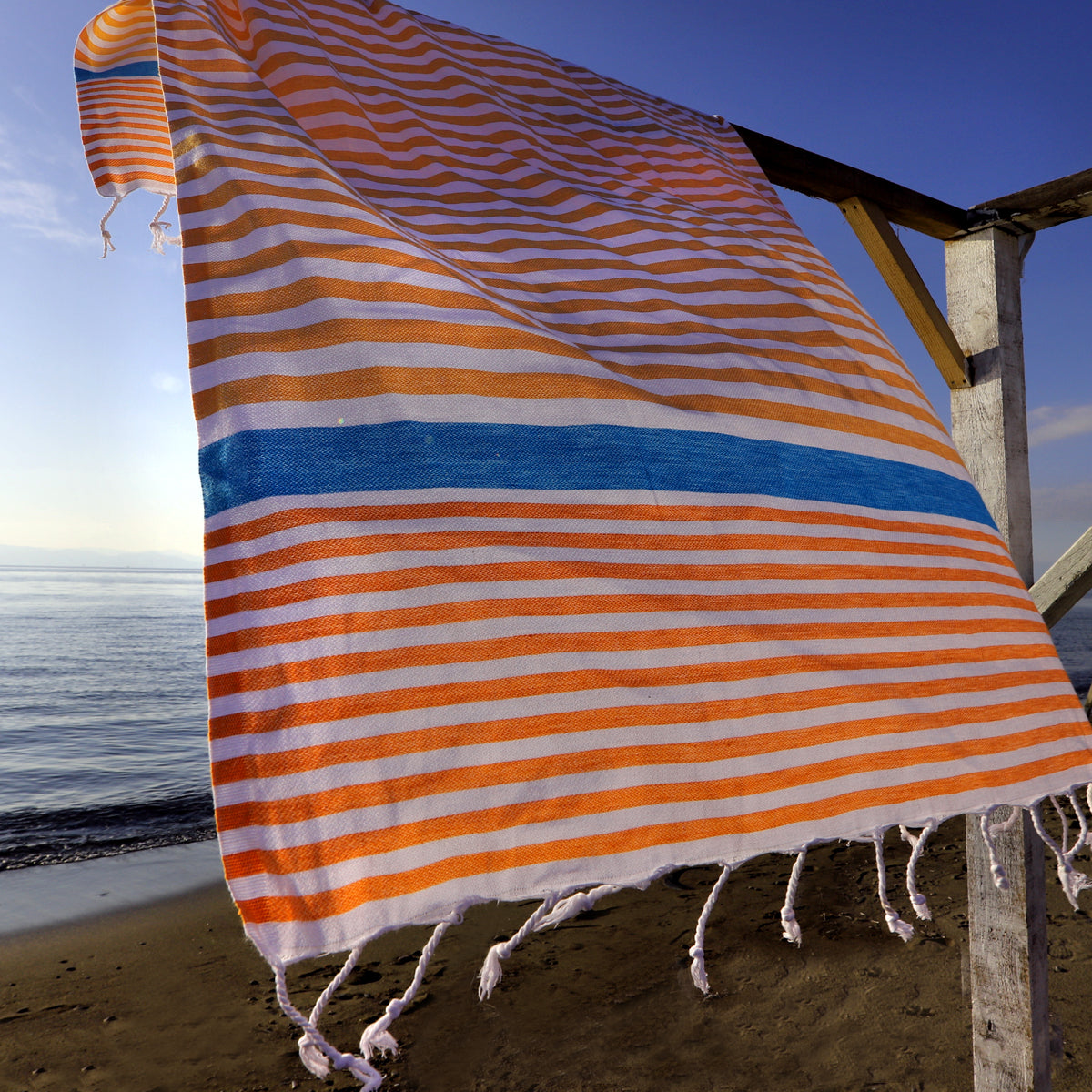 Orange Beach Towel