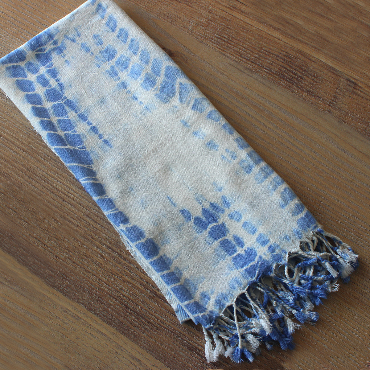 Sand free Turkish towel in indigo color