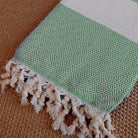 Green beach towel