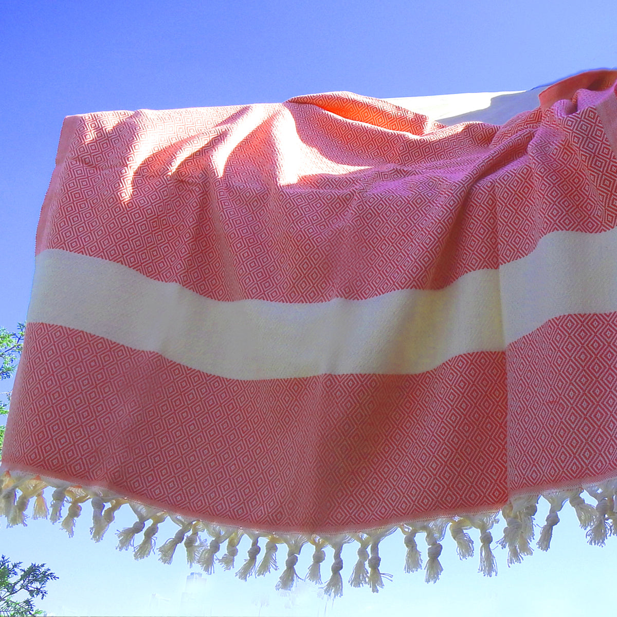 Orange color Turkish Towel