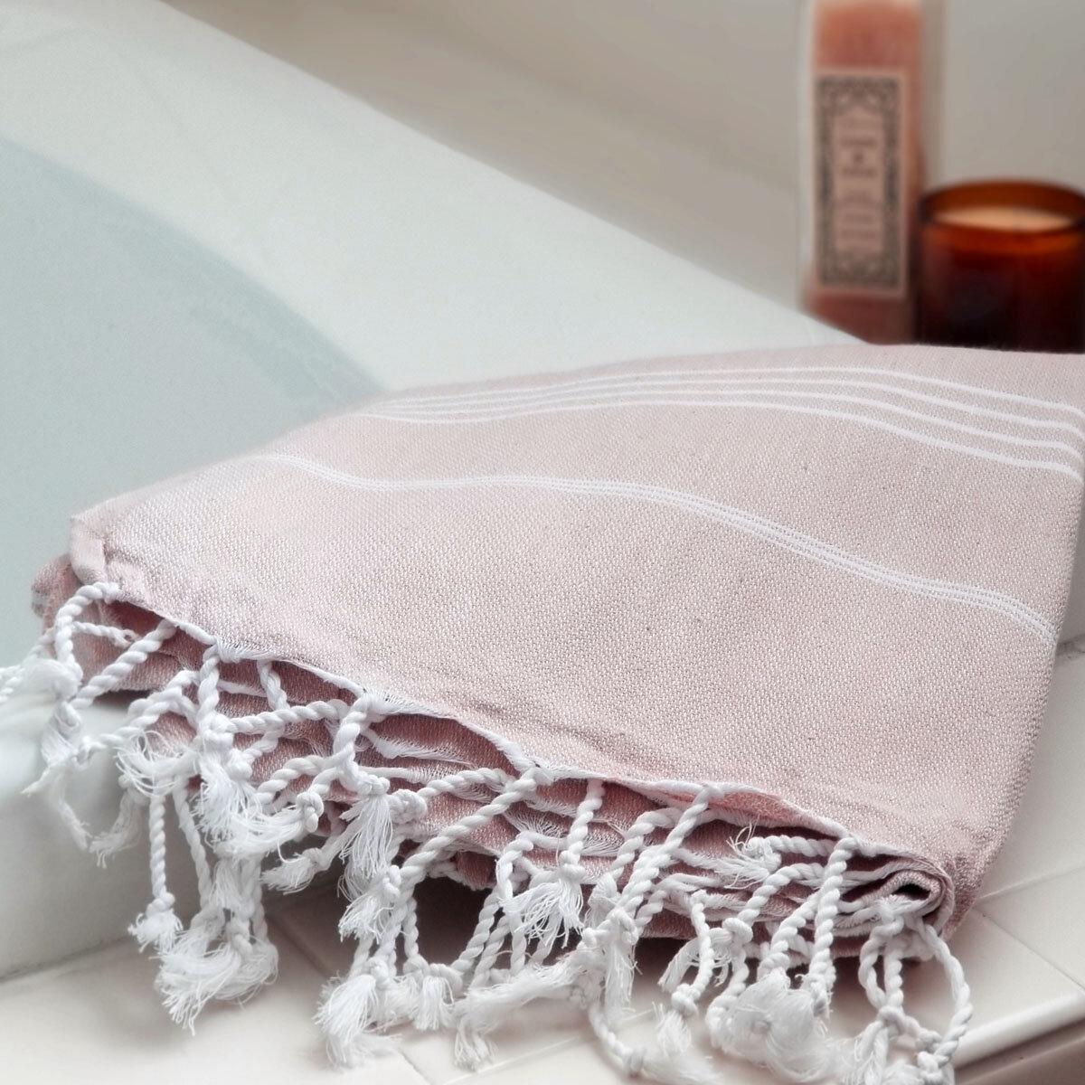 beige Turkish towel