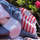 red, white,blue  cotton Turkish beach towel