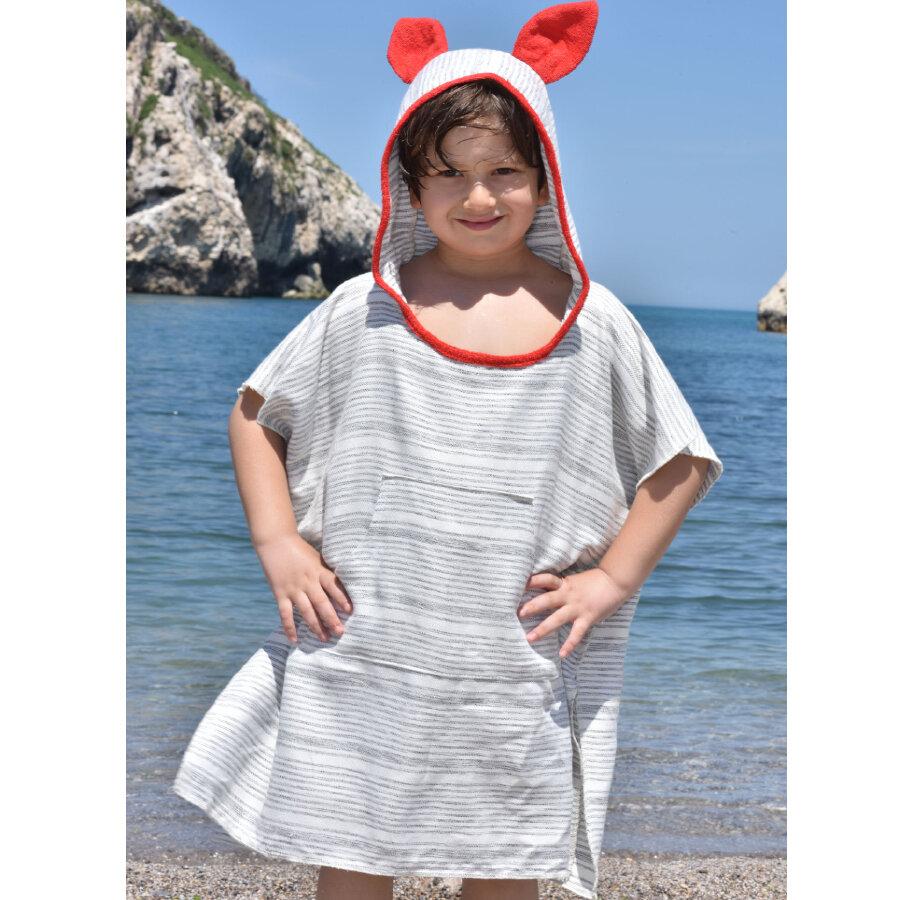 Gray Kids beachrobe