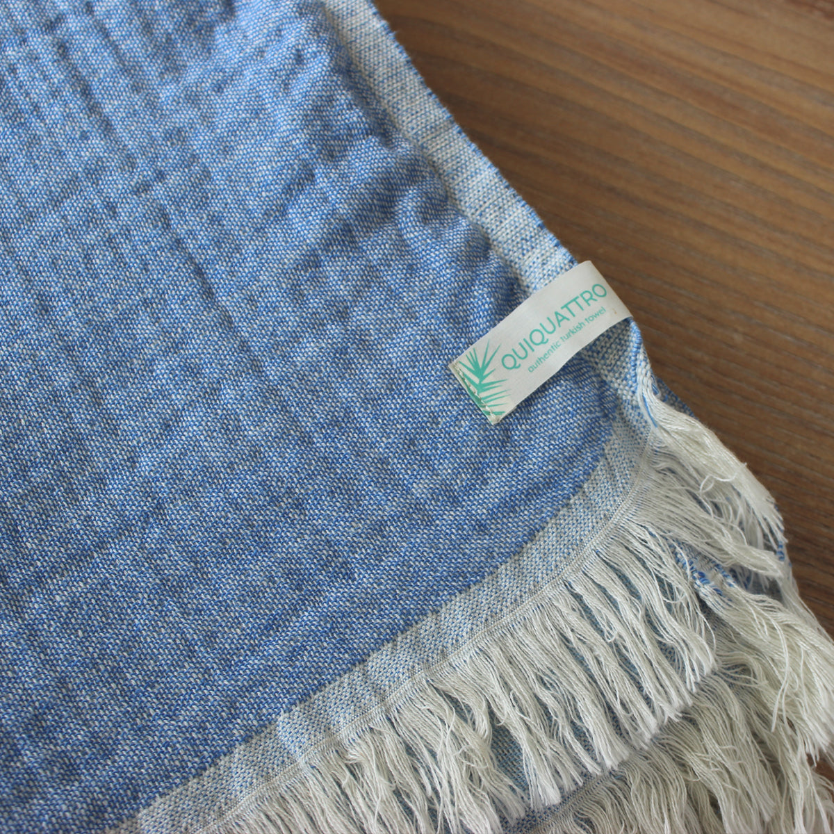 blue Turkish towel