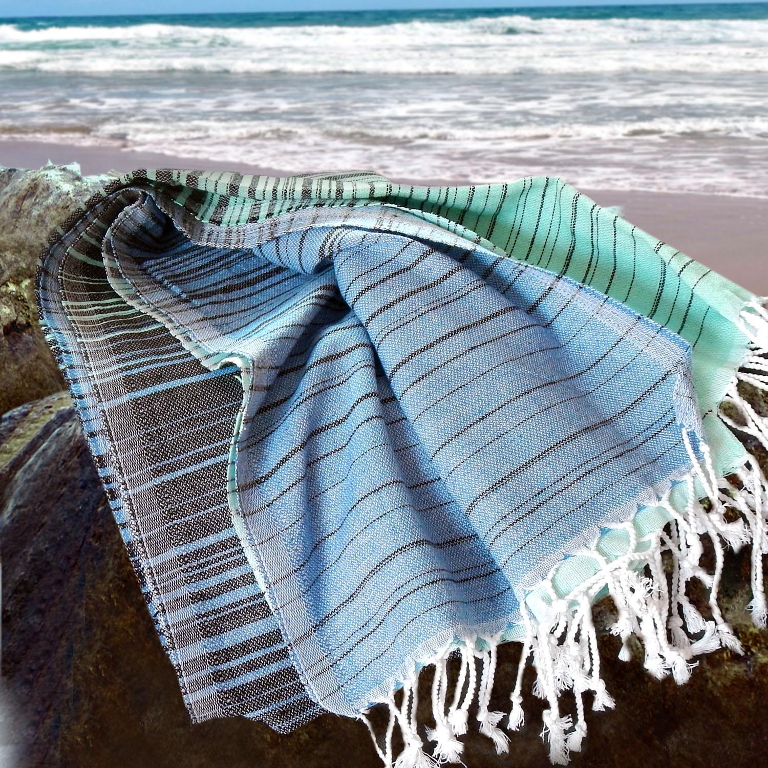 Blue Turkish Towel, Turkish towels in blue