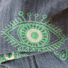 reversible blue green turkish towel