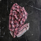 hand-loomed Turkish towel in neon pink