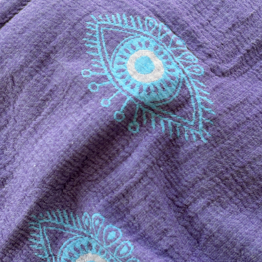 Turkish towel with eye pattern