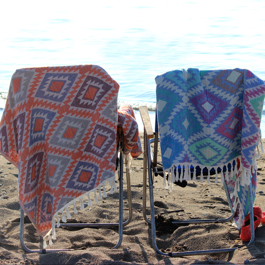 Reversible traditional turkish towels for beach