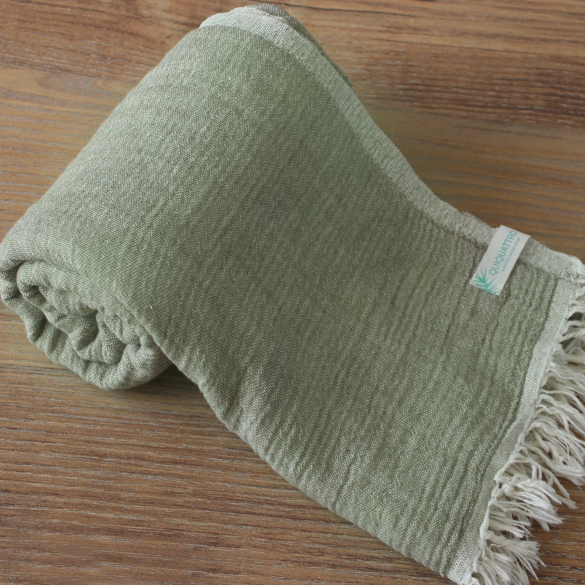 Muslin Sage Green Turkish Towel – QuiQuattro