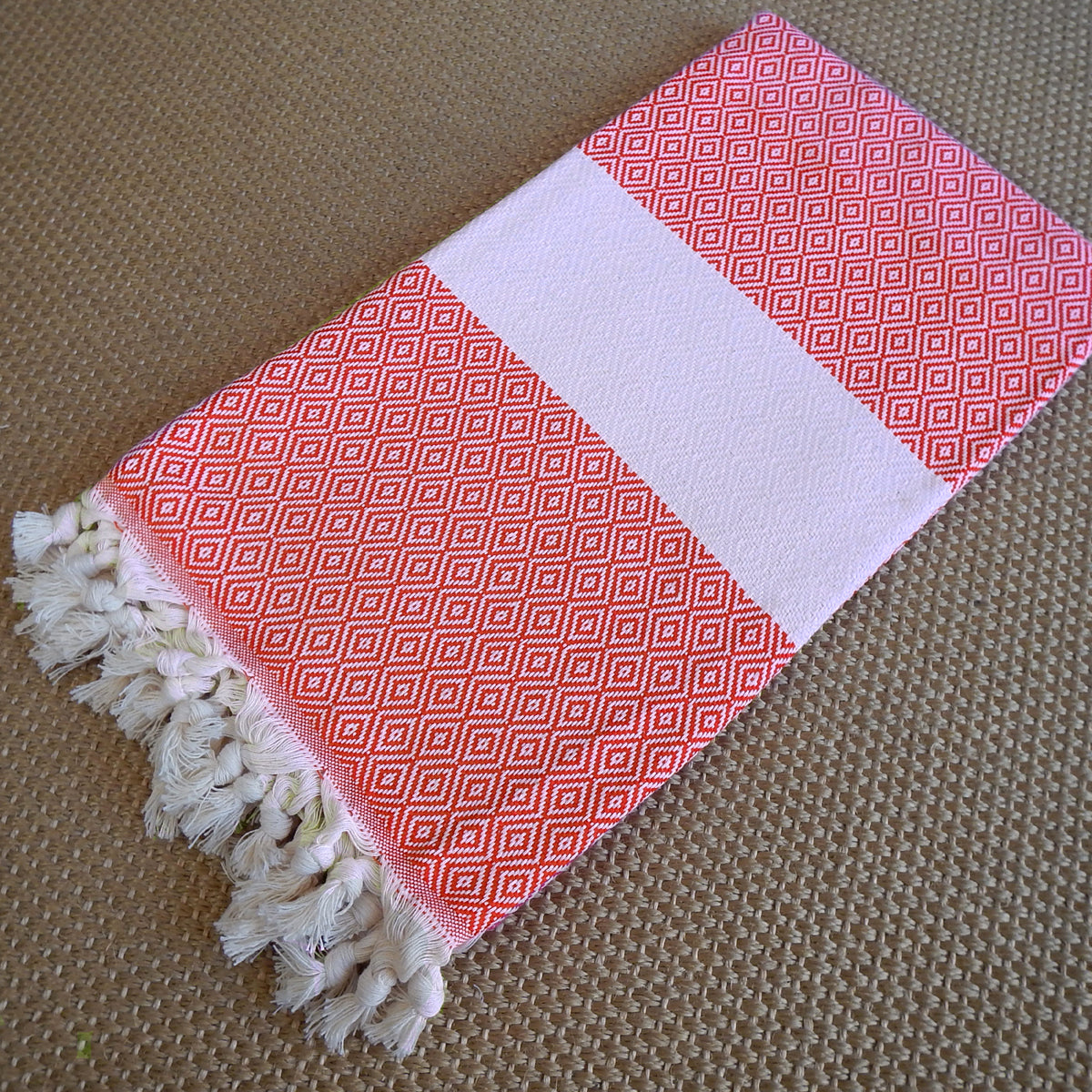 Diamond pattern Turkish towels