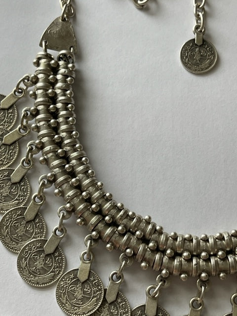 silver plated necklace