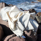 cream -grey Turkish towel for boat
