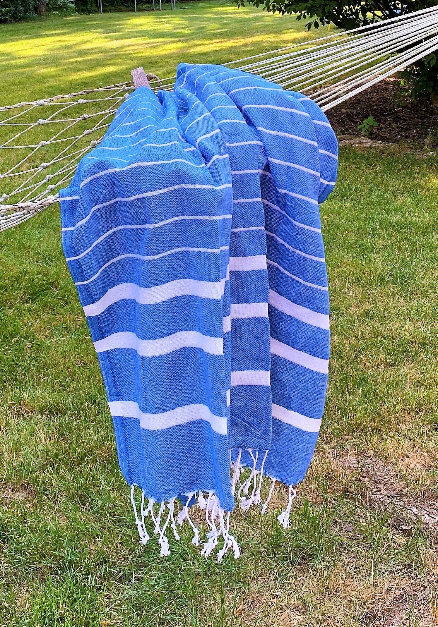 Blue  Turkish towel