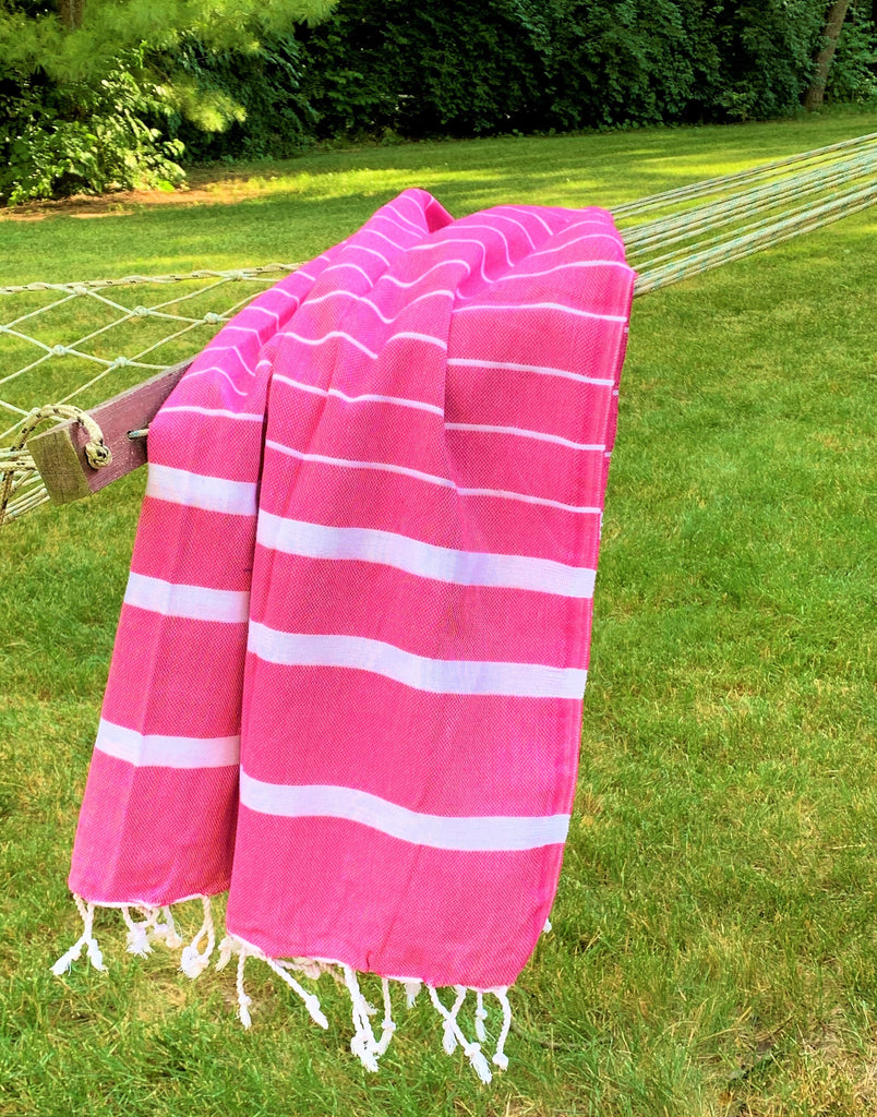 Cotton towel in pink