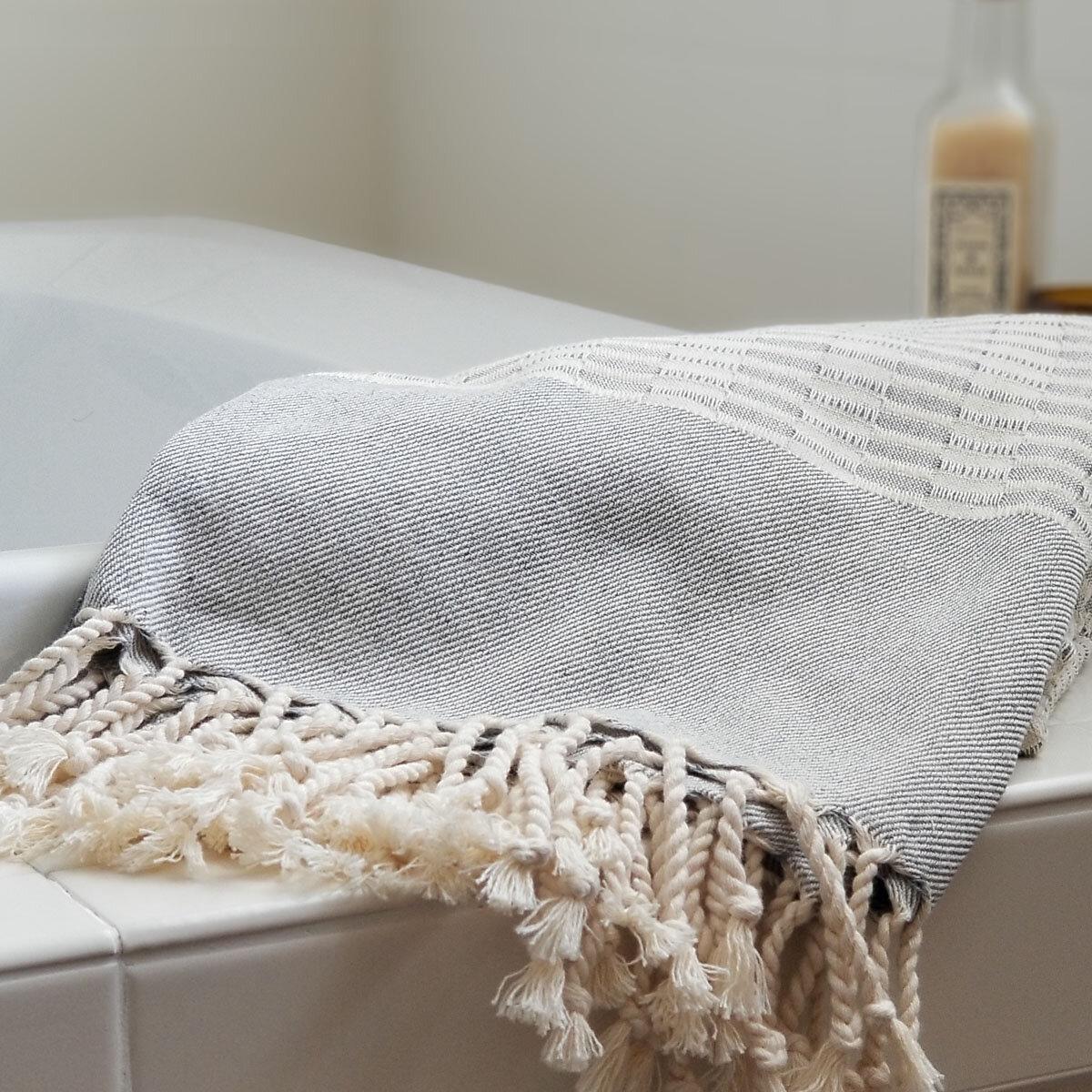 grey turkish towel