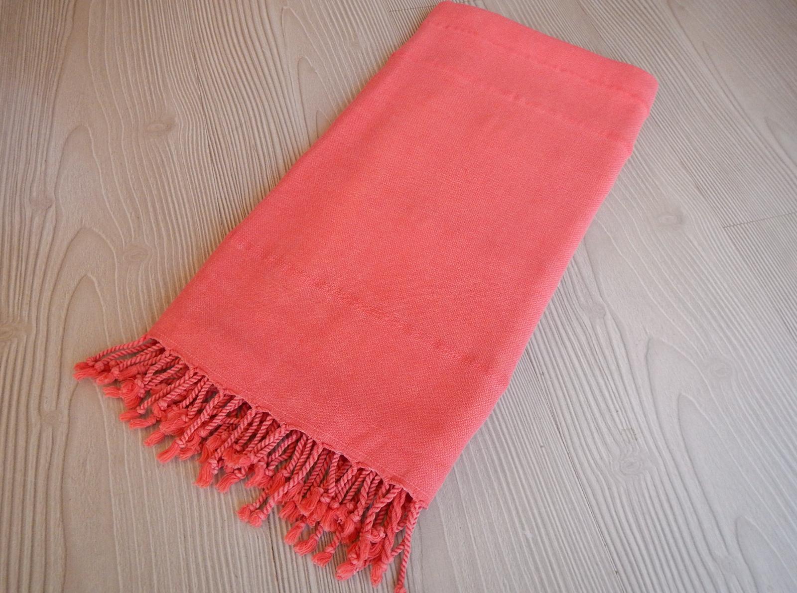 coral turkish towel